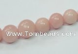 COP431 15.5 inches 8mm - 16mm round Chinese pink opal gemstone beads