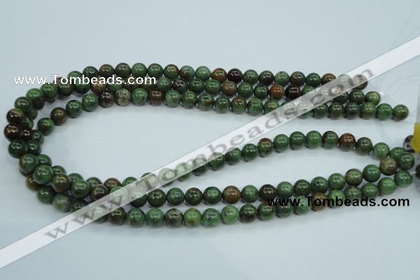 COP652 15.5 inches 8mm round green opal gemstone beads wholesale