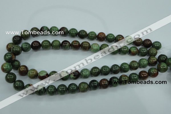 COP654 15.5 inches 12mm round green opal gemstone beads wholesale