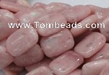 COP69 15.5 inches 10*14mm rectangle natural pink opal gemstone beads