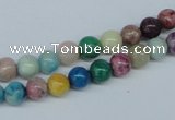 COP852 15.5 inches 6mm round dyed African opal gemstone beads