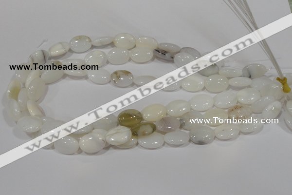 COP907 15.5 inches 13*18mm oval natural white opal gemstone beads