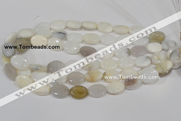 COP908 15.5 inches 15*20mm oval natural white opal gemstone beads