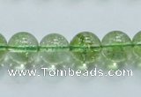COQ08 16 inches 18mm round dyed olive quartz beads wholesale