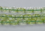 COQ21 16 inches 6*10mm rice dyed olive quartz beads wholesale