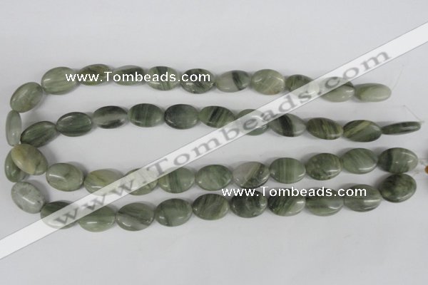 COV136 15.5 inches 13*18mm oval seaweed quartz beads wholesale