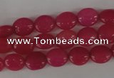 COV40 15.5 inches 8*10mm oval candy jade gemstone beads wholesale