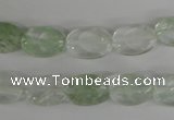 COV92 15.5 inches 10*14mm oval watermelon green beads wholesale