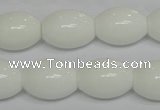 CPB20 15.5 inches 15*20mm rice white porcelain beads wholesale