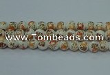 CPB673 15.5 inches 10mm round Painted porcelain beads