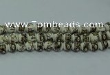 CPB711 15.5 inches 6mm round Painted porcelain beads
