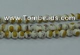 CPB754 15.5 inches 12mm round Painted porcelain beads