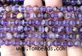 CPC716 15 inches 6mm round natural purple phantom quartz beads