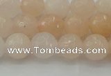 CPI211 15.5 inches 6mm faceted round pink aventurine jade beads