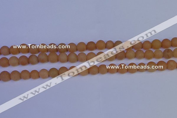 CPI303 15.5 inches 10mm round matte red aventurine beads wholesale