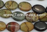CPJ165 15.5 inches 12*16mm oval picasso jasper gemstone beads
