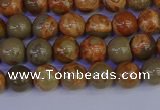 CPJ461 15.5 inches 6mm round African picture jasper beads