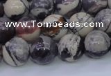 CPJ605 15.5 inches 14mm round purple striped jasper beads wholesale