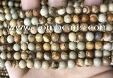 CPJ659 15.5 inches 6mm round picture jasper beads wholesale