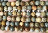 CPJ710 15.5 inches 12mm round rocky butte picture jasper beads