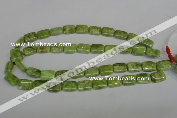 CPO37 15.5 inches 13*18mm rectangle olivine gemstone beads wholesale