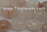 CPQ74 15.5 inches 15*20mm faceted rice natural pink quartz beads