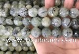 CPR356 15.5 inches 16mm faceted round prehnite beads wholesale