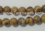 CPT452 15.5 inches 8mm round picture jasper beads wholesale