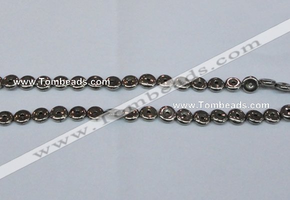 CPY574 15.5 inches 10mm donut pyrite gemstone beads wholesale