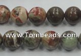 CRA03 15.5 inches 12mm round natural rainforest agate gemstone beads