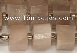 CRB1059 15.5 inches 7*9mm - 8*10mm faceted tyre moonstone beads