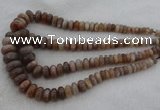 CRB1112 15.5 inches 5*8mm - 9*18mm rondelle moonstone beads
