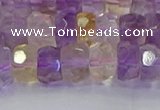 CRB1809 15.5 inches 6*10mm faceted rondelle ametrine beads