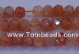 CRB1873 15.5 inches 2.5*4mm faceted rondelle sunstone beads