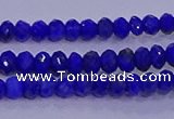 CRB1910 15.5 inches 2.5*4mm faceted rondelle lapis lazuli beads