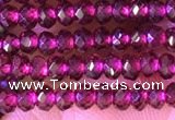 CRB2212 15.5 inches 2*3mm faceted rondelle garnet beads wholesale