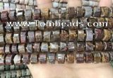 CRB2305 15.5 inches 7mm - 8mm faceted tyre pietersite beads