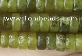 CRB2564 15.5 inches 2*4mm heishi olive jade beads wholesale