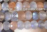 CRB2621 15.5 inches 3*4mm faceted rondelle moonstone beads