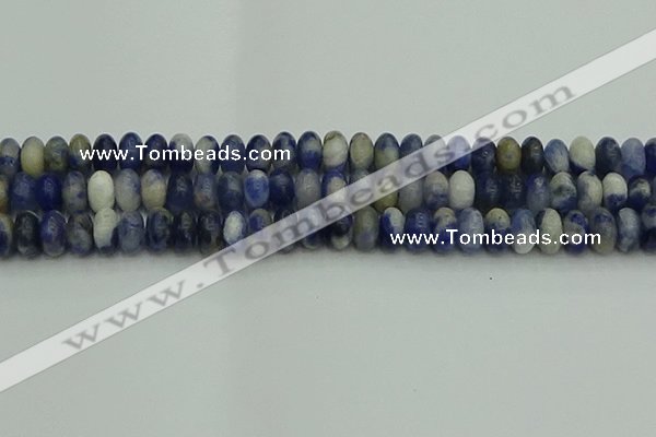 CRB2882 15.5 inches 6*10mm rondelle sodalite beads wholesale