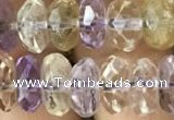CRB3020 15.5 inches 5*9mm faceted rondelle ametrine beads