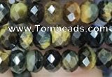 CRB3046 15.5 inches 4*6mm faceted rondelle mixed tiger eye beads