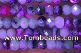 CRB3120 15.5 inches 2*3mm faceted rondelle tiny ruby zoisite beads