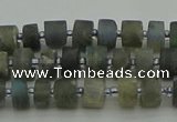 CRB481 15.5 inches 4*6mm tyre labradorite gemstone beads