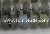CRB485 15.5 inches 8*14mm tyre labradorite gemstone beads