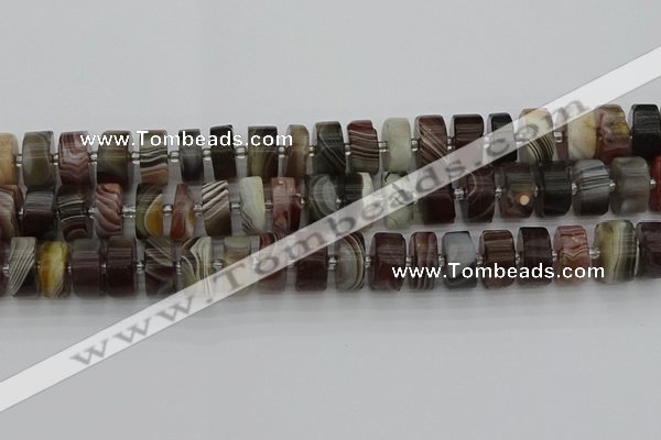 CRB497 15.5 inches 8*16mm tyre botswana agate beads wholesale