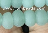 CRB5054 15.5 inches 5*8mm rondelle matte green aventurine beads