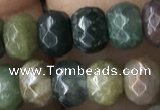 CRB5116 15.5 inches 4*6mm faceted rondelle Indian agate beads