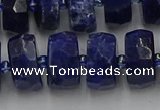 CRB584 15.5 inches 8*16mm faceted rondelle sodalite beads