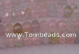 CRB716 15.5 inches 2.5*4mm faceted rondelle morganite beads